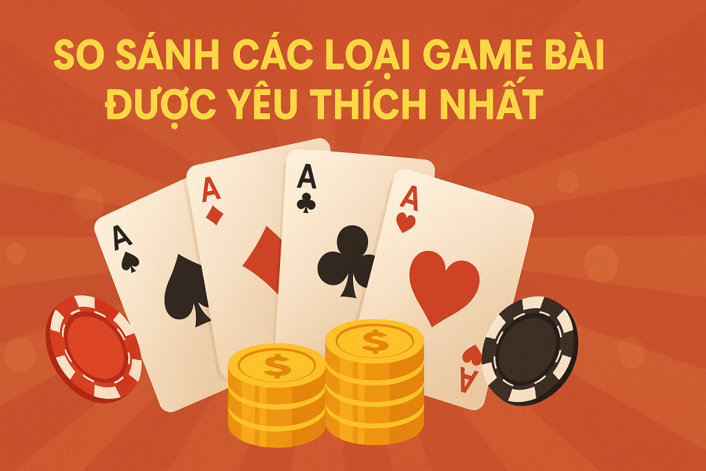 So Sánh Các Loại Game Bài Được Yêu Thích Nhất
